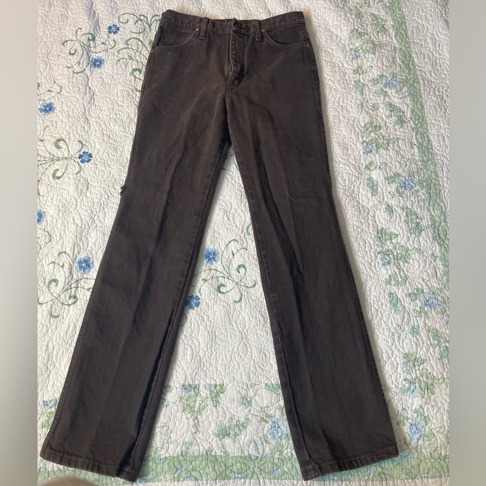 Wrangler Women's Straight Leg Jeans in Dark Brown